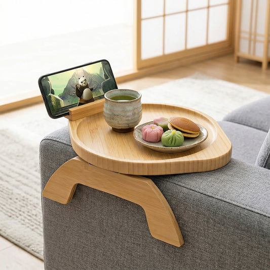 【売れ筋No.1】ARMIO™ バンブーソファトレイ｜手間をかけずに、くつろぎを整える